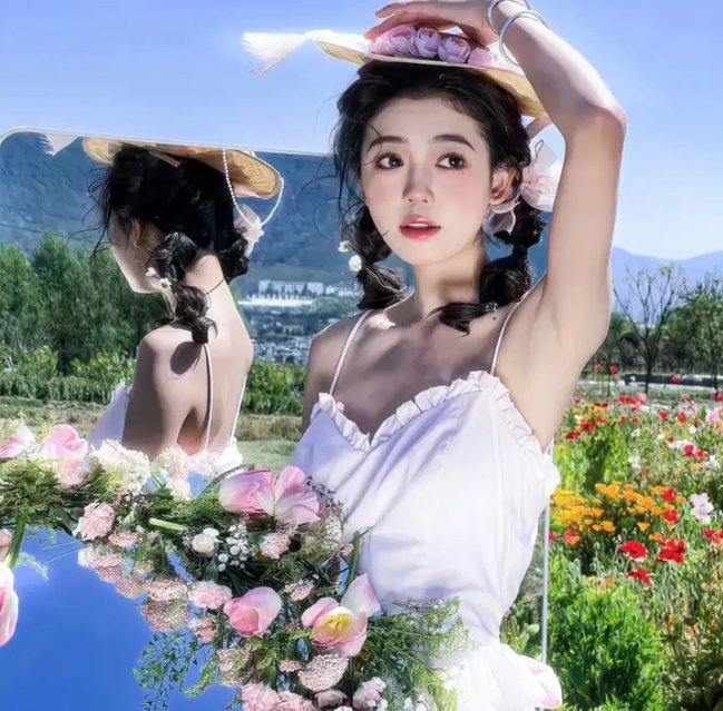 芒果和红色轮椅